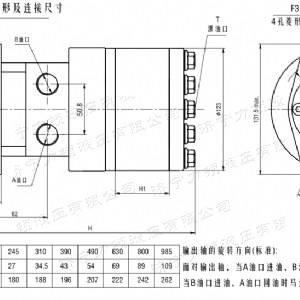 BMH系列并列油口新澳彩马达
